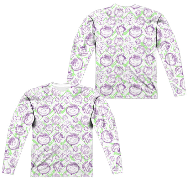 Where The Wild Things Are - Wild Scribble (Front - Back Print) L - S Adult Poly Crew