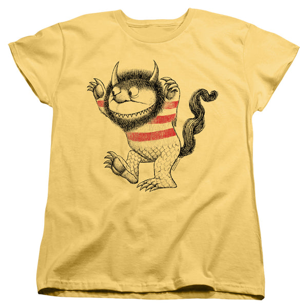 Where The Wild Things Are - Line Art Women's Short Sleeve