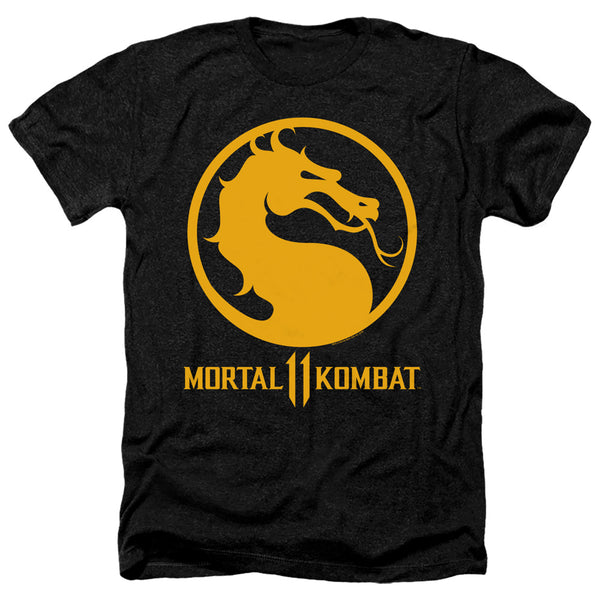 Mortal Kombat 11 - Dragon Logo Adult Regular Fit Heather Short Sleeve