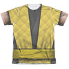 Mortal Kombat Klassic - Scorpion Outfit Adult Regular Fit Short Sleeve 65 - 35 Poly - Cotton