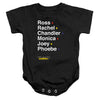 Friends - Reunion Names Infant Snapsuit