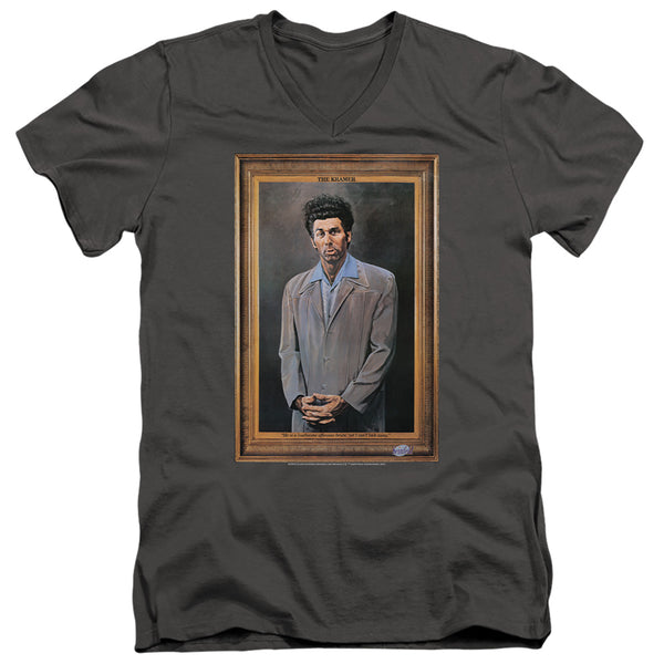 Seinfeld - Kramer Portrait Adult Slim Fit V Neck Cotton
