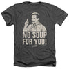 Seinfeld - No Soup Adult Regular Fit Heather Short Sleeve