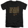 Seinfeld - Pretzels Thirsty Adult Slim Fit V Neck Cotton