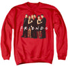 Friends - Cast In Black Adult Crewneck Sweatshirt