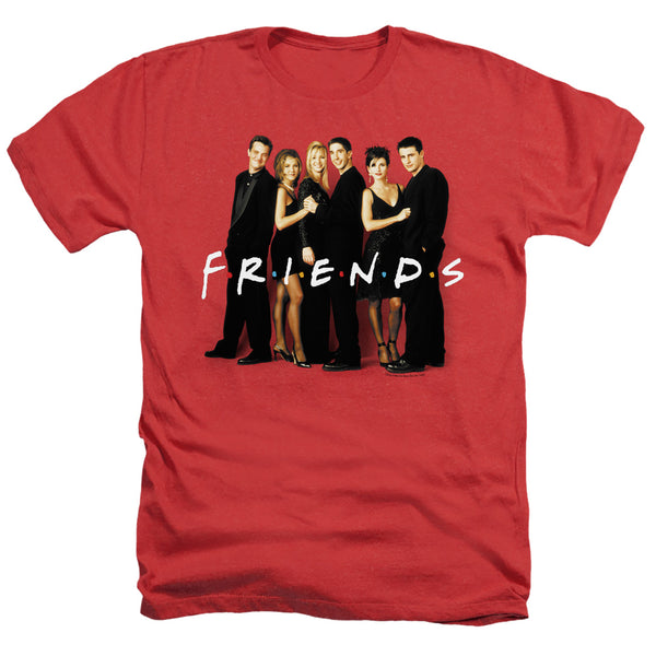 Friends - Cast In Black Adult Regular Fit Heather Short Sleeve