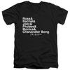 Friends - Chanandler Bong Adult Slim Fit V Neck Cotton