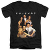 Friends - Stand Together Adult Slim Fit V Neck Cotton