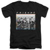 Friends - Lunch Break Adult Slim Fit V Neck Cotton