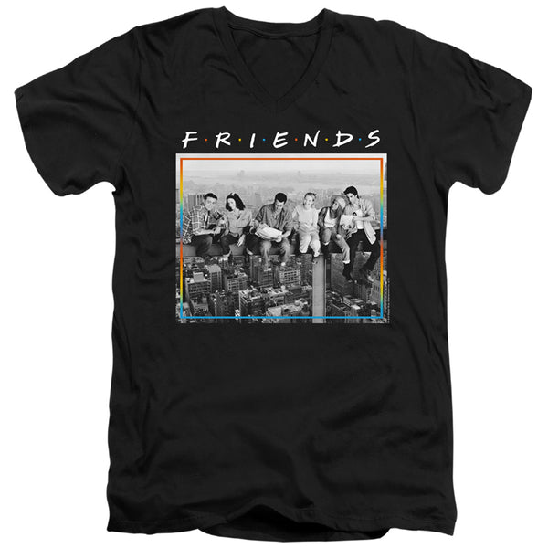 Friends - Lunch Break Adult Slim Fit V Neck Cotton