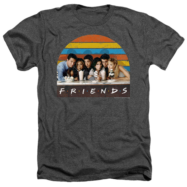 Friends - Soda Fountain Adult Regular Fit Heather Short Sleeve