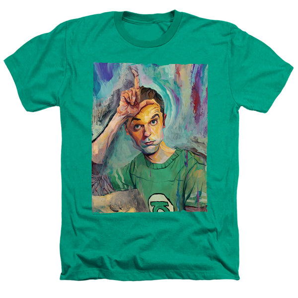 Big Bang Theory - Sheldon Painting Adult Regular Fit Heather Short Sleeve