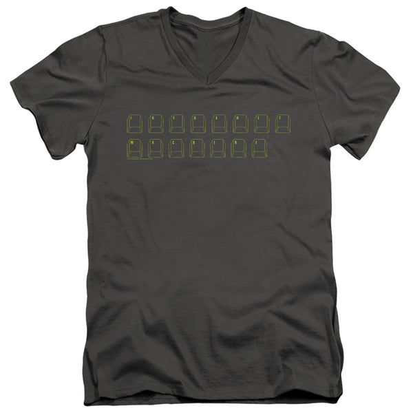 Big Bang Theory - Intranet Machine Adult Slim Fit V Neck Cotton