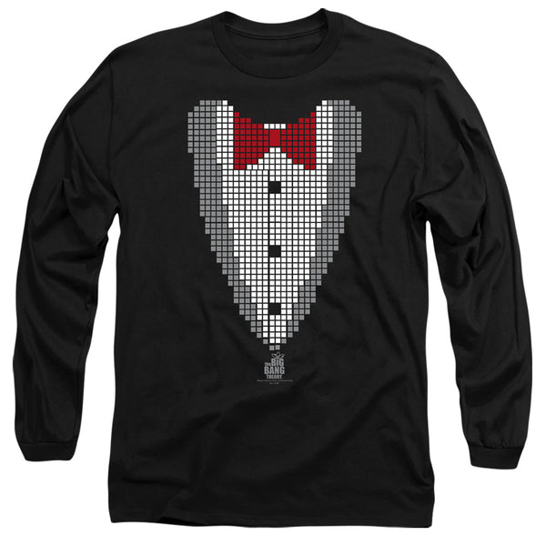 Big Bang Theory - Pixelated Tux Adult Long Sleeve