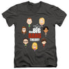 Big Bang Theory - Emojis Adult Slim Fit V Neck Cotton