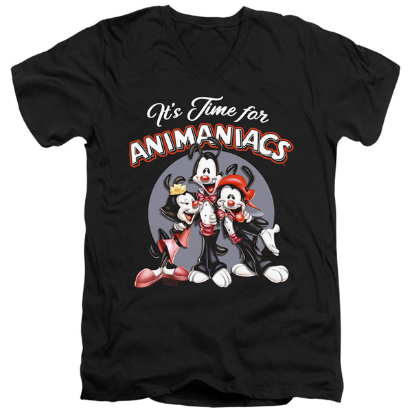 Animaniacs - Its Time For Adult Slim Fit V Neck Cotton