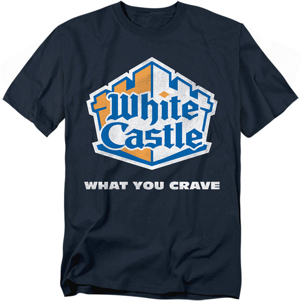 White Castle - Distressed Logo Adult Regular Fit Short Sleeve