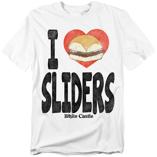 White Castle - I Heart Sliders Adult Regular Fit Short Sleeve
