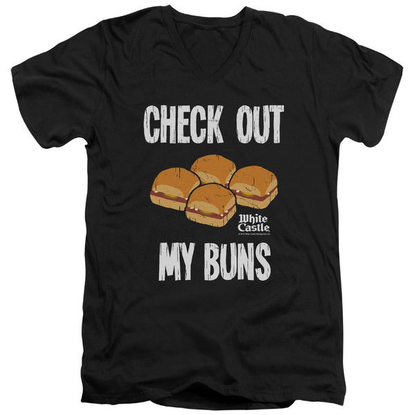 White Castle - My Buns Adult Slim Fit V Neck Cotton