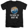 White Castle - Want Me Adult Slim Fit V Neck Cotton