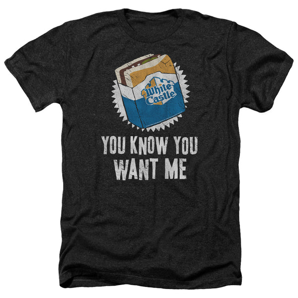 White Castle - Want Me Adult Regular Fit Heather Short Sleeve