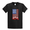 Guitar American Flag - Graphic T-Shirt