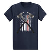 Fireman Axes American Flag - Graphic T-Shirt
