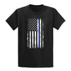 Blue Line US Flag - Graphic Tee