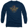 Wonder Woman Movie - Power Stance And Emblem Adult Long Sleeve