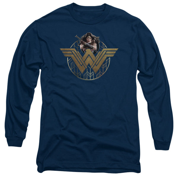 Wonder Woman Movie - Power Stance And Emblem Adult Long Sleeve