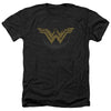 Wonder Woman Movie - Distressed Logo Adult Regular Fit Heather Short Sleeve