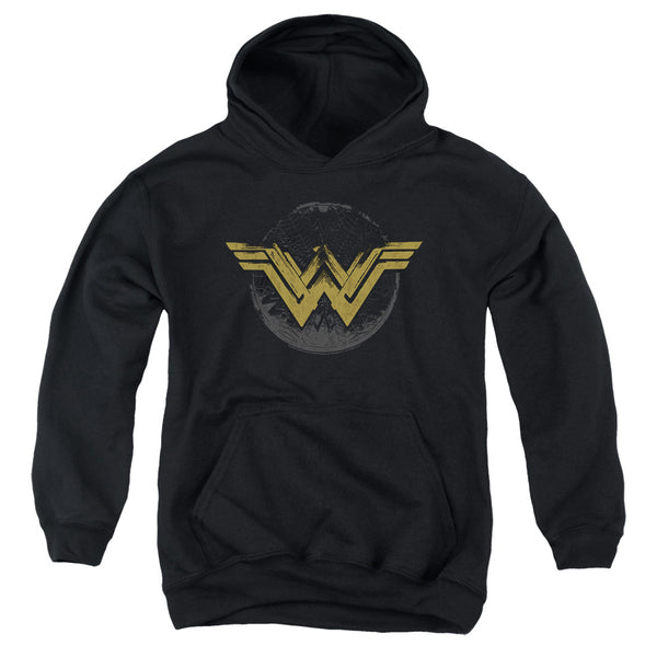Wonder Woman Movie - Distressed Logo Youth Hooded Sweatshirt
