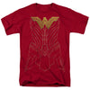 Wonder Woman Movie - Armor Outline Adult Regular Fit Short Sleeve