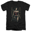 Wonder Woman Movie - Armed And Dangerous Adult Slim Fit V Neck Cotton