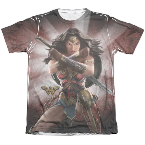 Wonder Woman Movie - Protector Of Humanity Adult Regular Fit Short Sleeve 65 - 35 Poly - Cotton