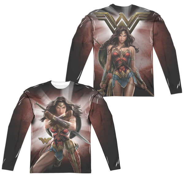 Wonder Woman Movie - Protector Of Humanity (Front - Back Print) L - S Adult Poly Crew