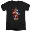Wonder Woman Movie - Arms Crossed Adult Slim Fit V Neck Cotton