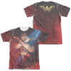 Wonder Woman Movie - Arms Crossed (Front - Back Print) Adult Regular Fit Short Sleeve 65 - 35 Poly - Cotton