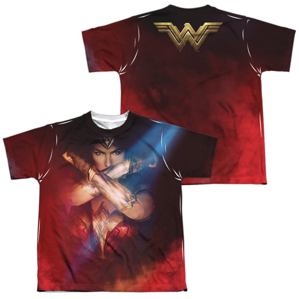 Wonder Woman Movie - Arms Crossed (Front - Back Print) Youth Short Sleeve 100% Poly