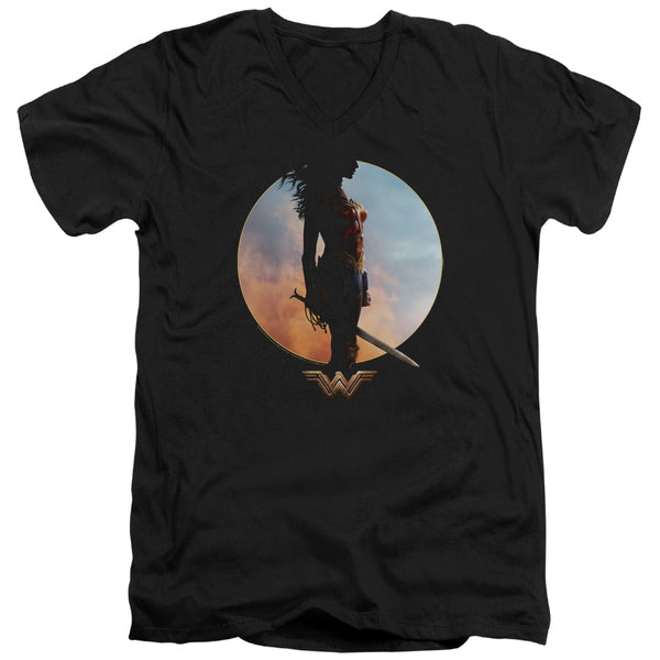 Wonder Woman Movie - Wisdom And Wonder Adult Slim Fit V Neck Cotton