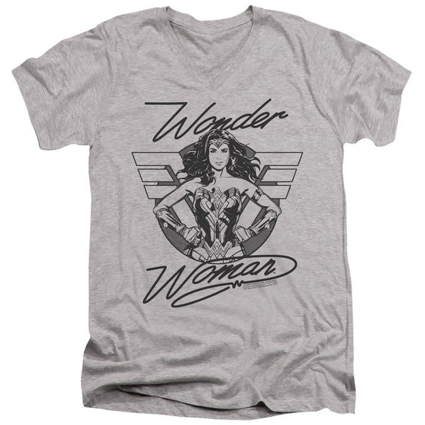 Wonder Woman 84 - Determined Wonder Adult Slim Fit V Neck Cotton