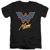 Wonder Woman 84 - Wonder Mom Neon Adult Slim Fit V Neck Cotton