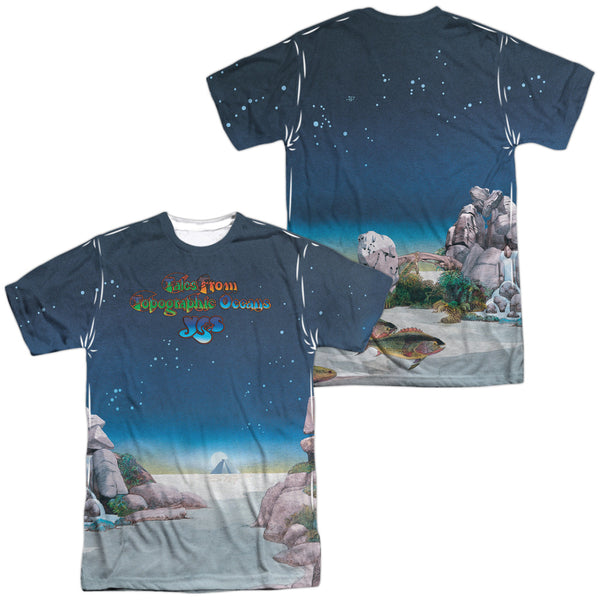 Yes - Topographic Oceans (Front - Back Print) Adult Regular Fit Short Sleeve 100% Poly