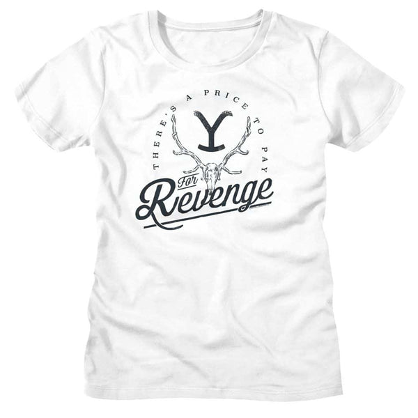 YELLOWSTONE-YELLOWSTONE REVENGE PRICE-WHITE LADIES S/S TSHIRT