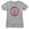YELLOWSTONE-YELLOWSTONE AUTHENTIC CIRCLE-ATHLETIC HEATHER LADIES S/S TSHIRT