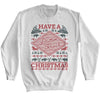 YELLOWSTONE-YELLOWSTONE DUTTON RANCH CHRISTMAS-WHITE ADULT L/S SWEATSHIRT-2XL
